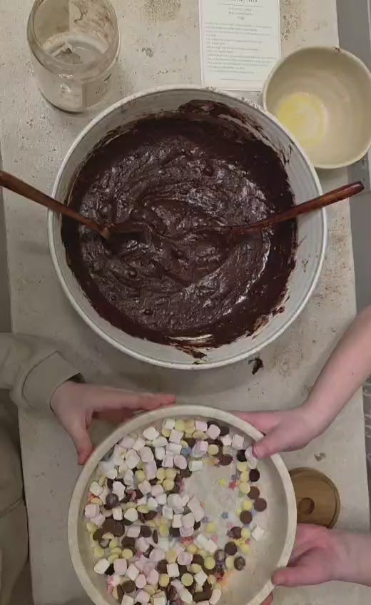 Kids Baking Gift Box – Cookie & Brownie Mix, Colouring Activity, Wooden Spoon