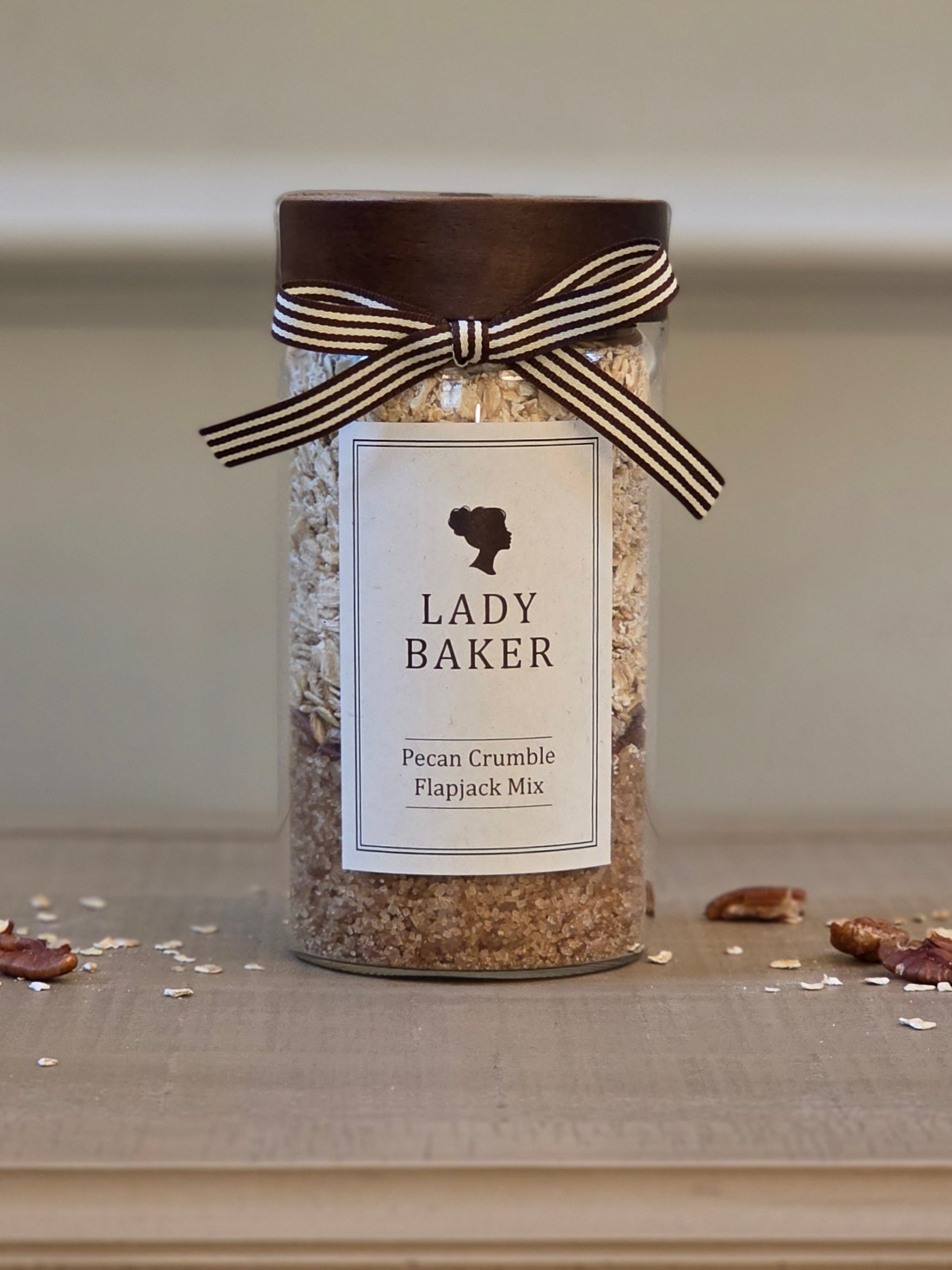 Pecan Crumble Flapjack Baking Mix Jar